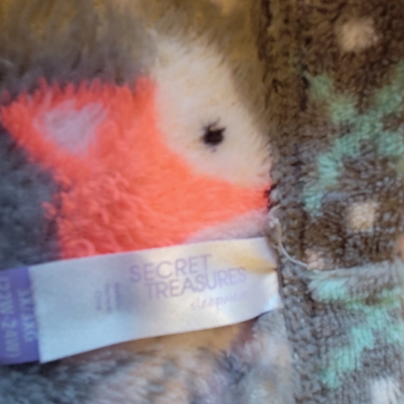 Secret Treasures Pajama set,  size 3x, color: coral, grey, white, mint green - Picture 5 of 5